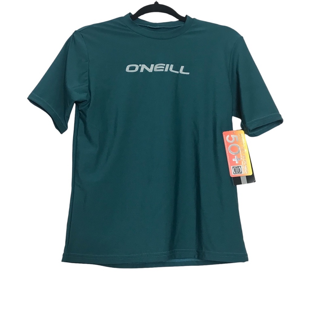 O’Neill UPF 50 Short Sleeve Rashguard Shirt Boys Size 16 Slim Fit Beach Swim